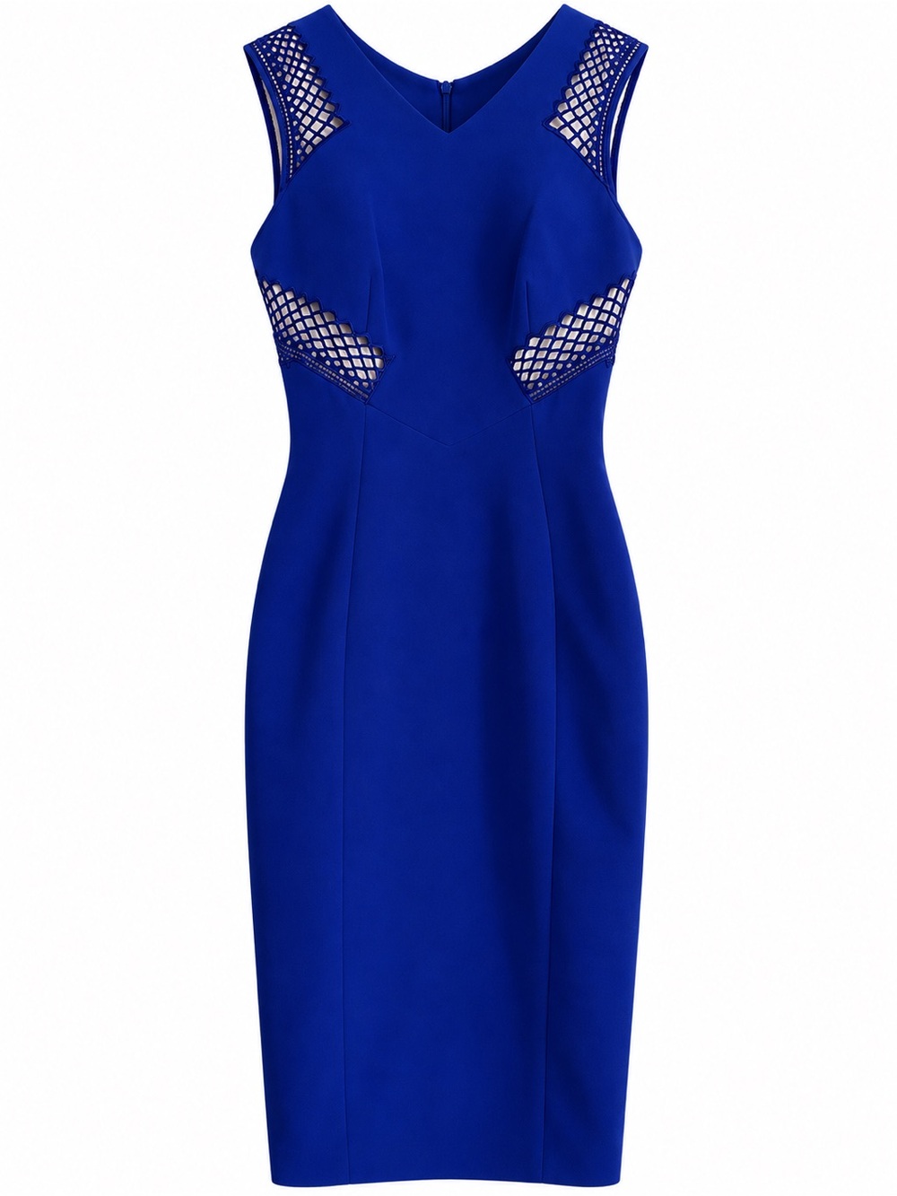 Karen Millen Cobalt Blue Sheath Dress with Insets